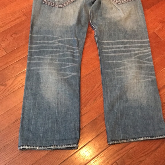 True Religion Straight Leg Distressed Denim Jeans - Picture 8 of 9